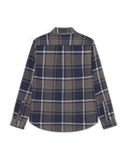 Jeremy Check Flannel Shirt Dark Navy