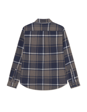 Jeremy Check Flannel Shirt Dark Navy