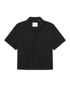Liam Jacquard SS Shirt Black
