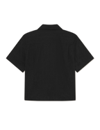 Liam Jacquard SS Shirt Black