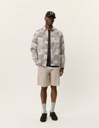 Layton Patchwork Jacquard Overshirt Light Sand