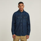 Dakota slim shirt l\s Worn In Deep Sea