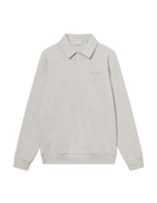 Ben Polo Piqué Sweatshirt Snow Melange