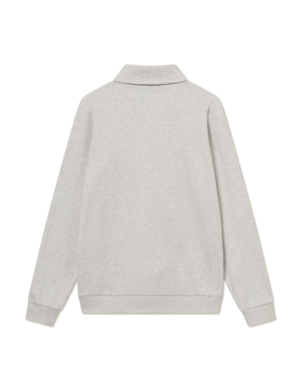Ben Polo Piqué Sweatshirt Snow Melange