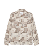 Layton Patchwork Jacquard Overshirt Light Sand