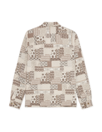 Layton Patchwork Jacquard Overshirt Light Sand