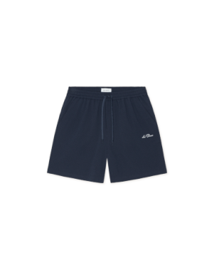 Stan Seersucker Swim Shorts Dark Navy