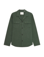 Check Seersucker Overshirt Pine Green