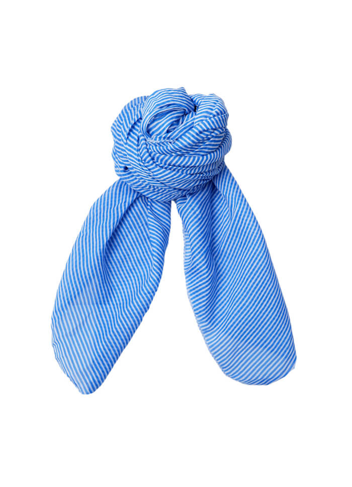 Shelly Long Scarf Blue