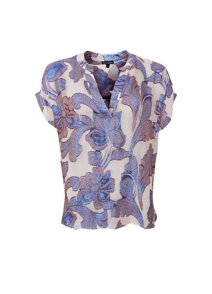 Kenzie SS Blouse Blue