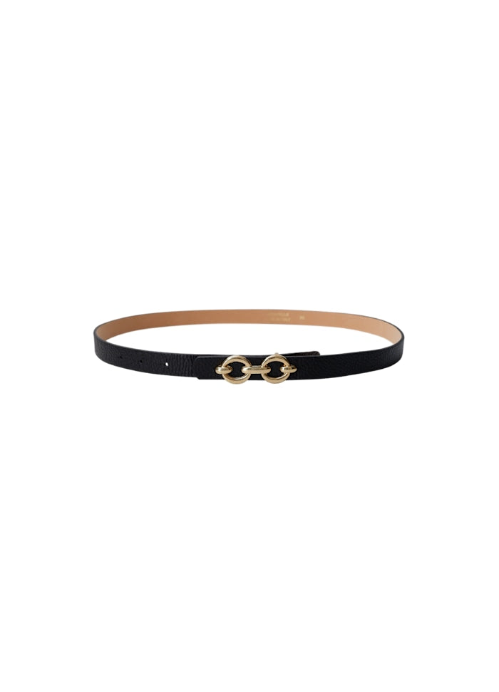 Black Colour Lotus Belt Black