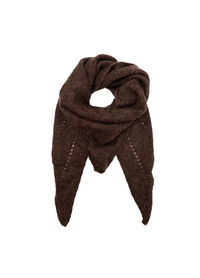 Dell Knitted Mini Scarf Mocca