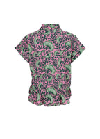 Flora Ruffle Blouse Pink Dahlia